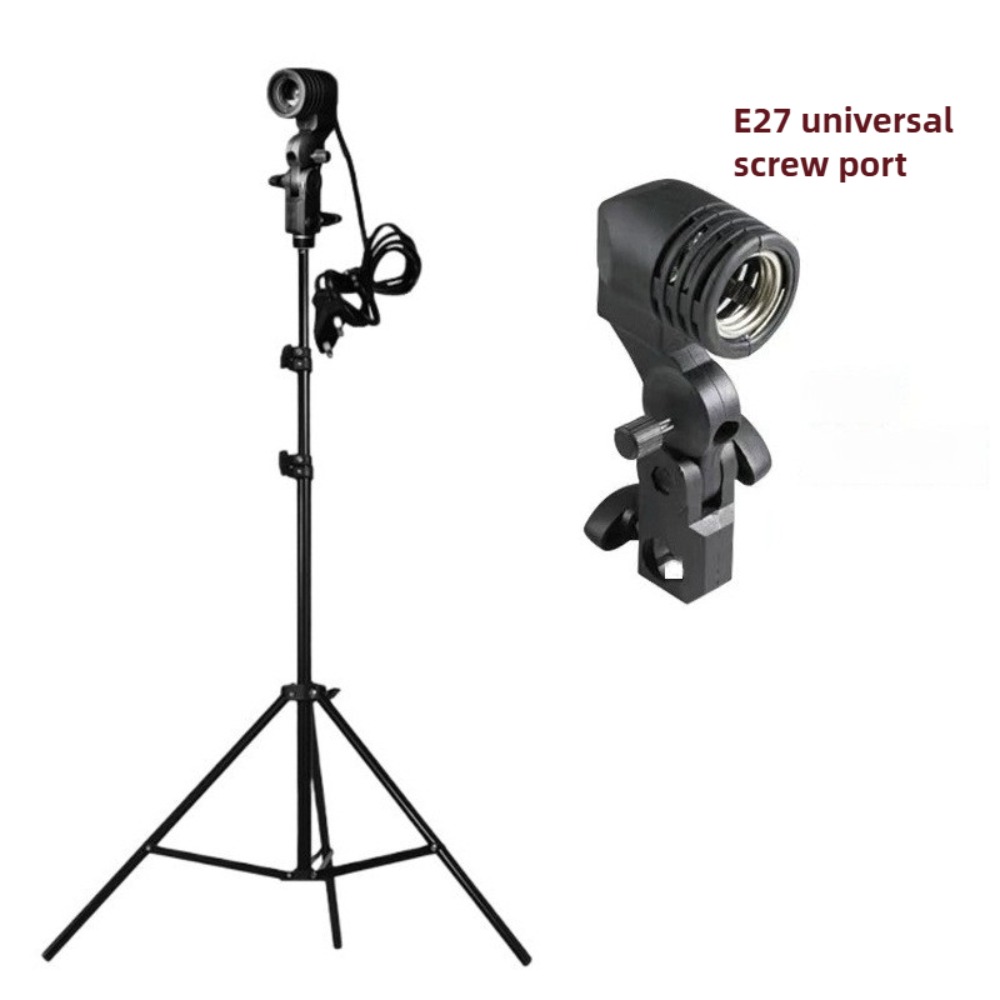 Photography Lighting With Umbrella - Statif Lampu 2M, Soket AC E27