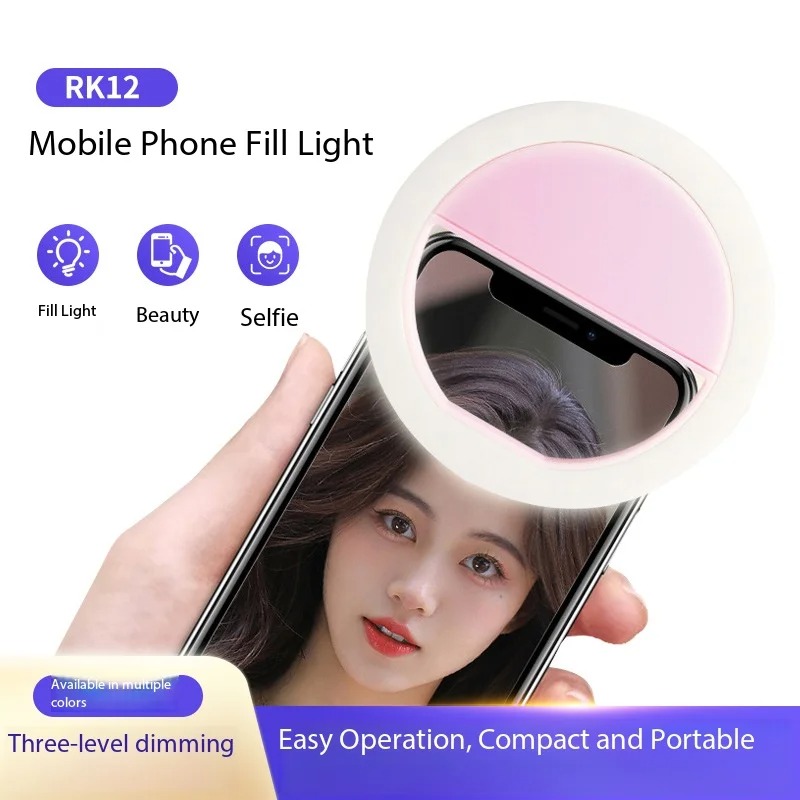 Photography Lighting Portable - Lampu Cincin Selfie Clip On Isi
