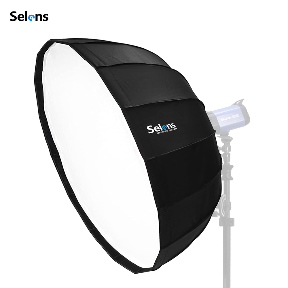 Photography Lighting Beauty Dish - Selens Quick-Setup Parabolic Softbox Beauty Dish