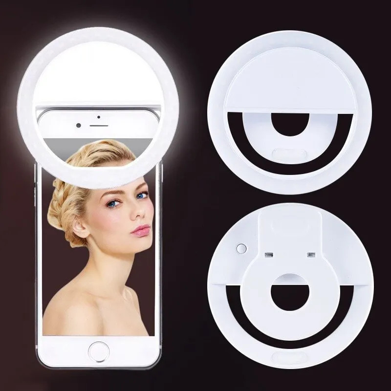 Photography Lighting Lamp - Lampu Ring LED swafoto isi ulang
