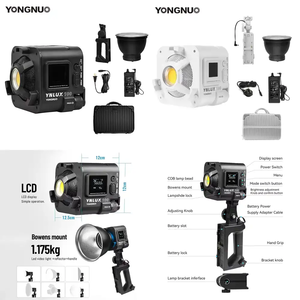 Photography Of Lighting - YONGNUO YNLUX100 100W 3200K-5600K Lampu Video