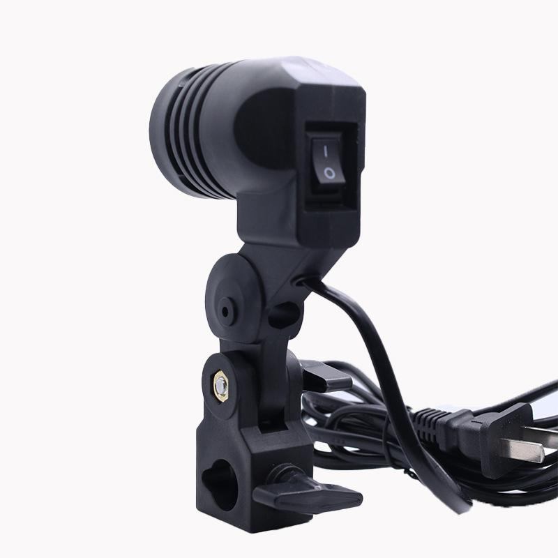 Photography Lighting With Umbrella - Kabel Hitam 1.8M Soket E27 Softbox