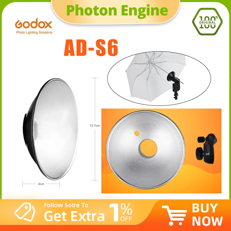 Beauty Dish 55Cm - Reflektor Portabel Tipe Payung Godox AD-S6