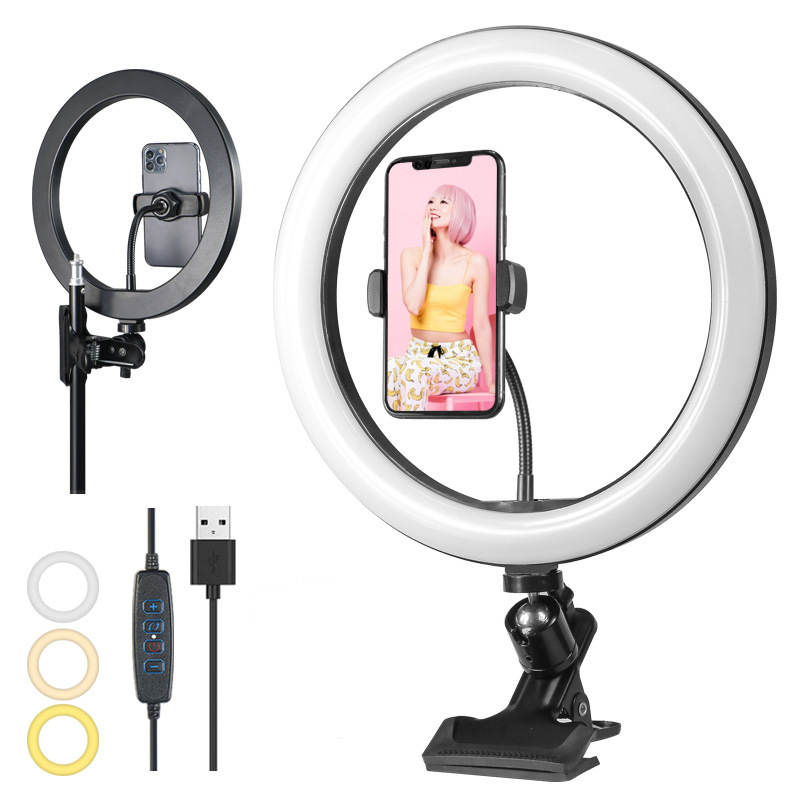 Photography Lighting Lamp - Lampu Ring Led dapat diredupkan 26cm