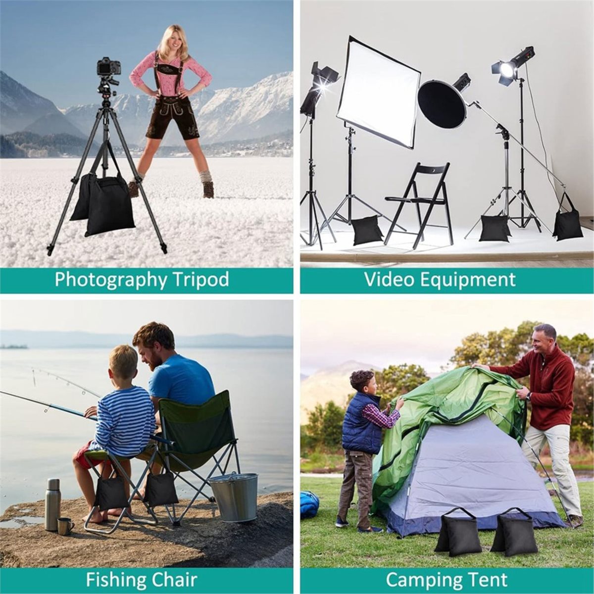 Light Stand Sandbag - DT75BG 8 Paket Kantong Pasir untuk