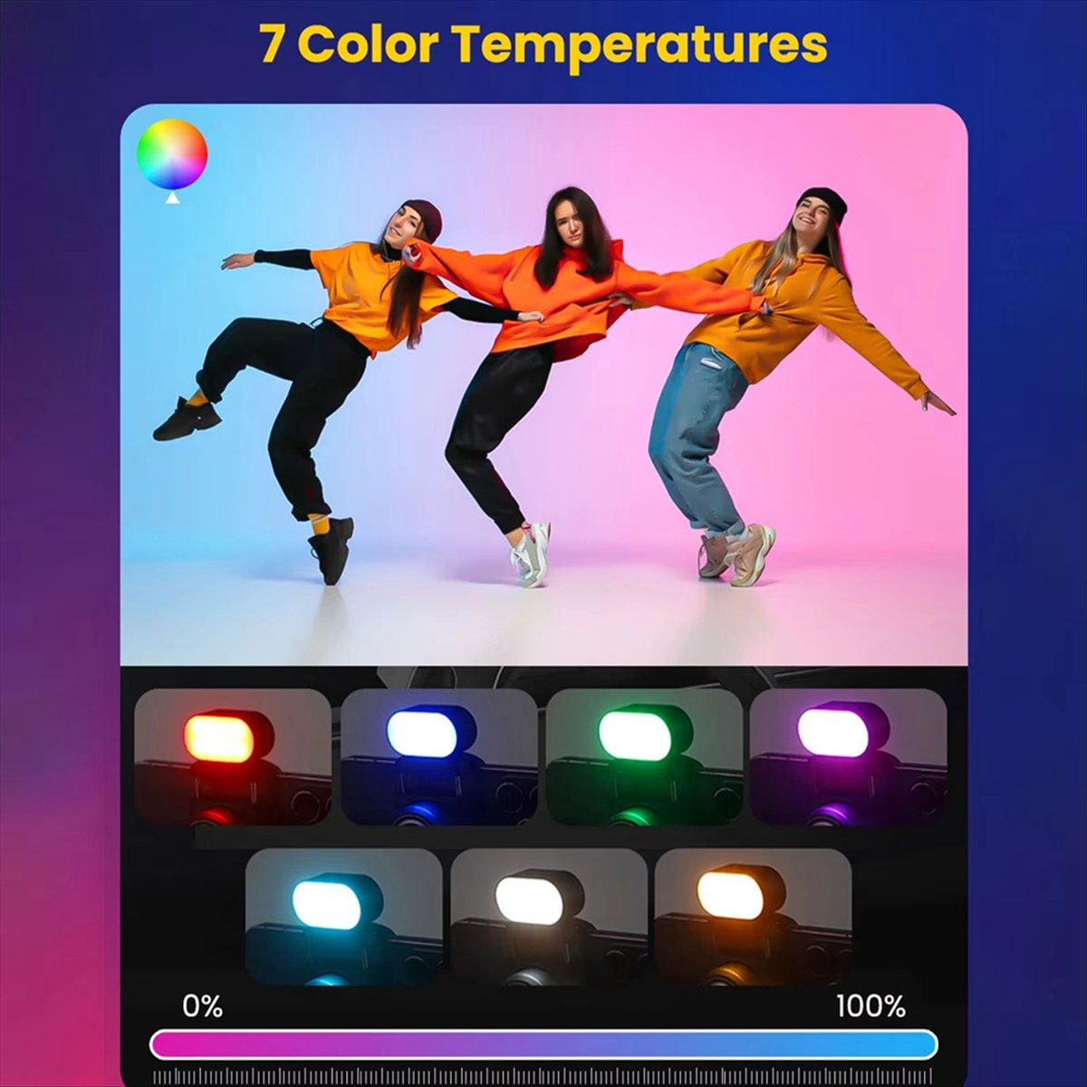 Lighting Effect In Photography - Lampu Isi Magnetik RGB untuk Gimbal,