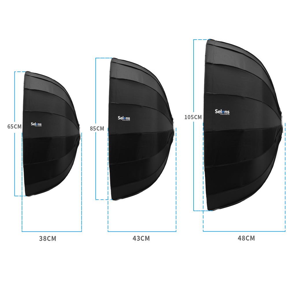 Photography Lighting Beauty Dish - Selens Diffuser Reflektor Parabola Payung Beauty