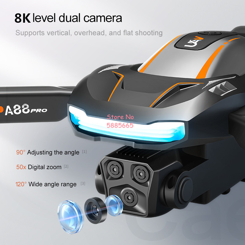 Drone RC 8K Fotografi Udara de - Photography Lighting Position ulasan dan harga
