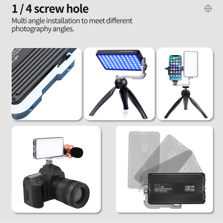 Lampu Isi RGB Panel Datar Pixe - Photography Lighting Lamp ulasan dan harga