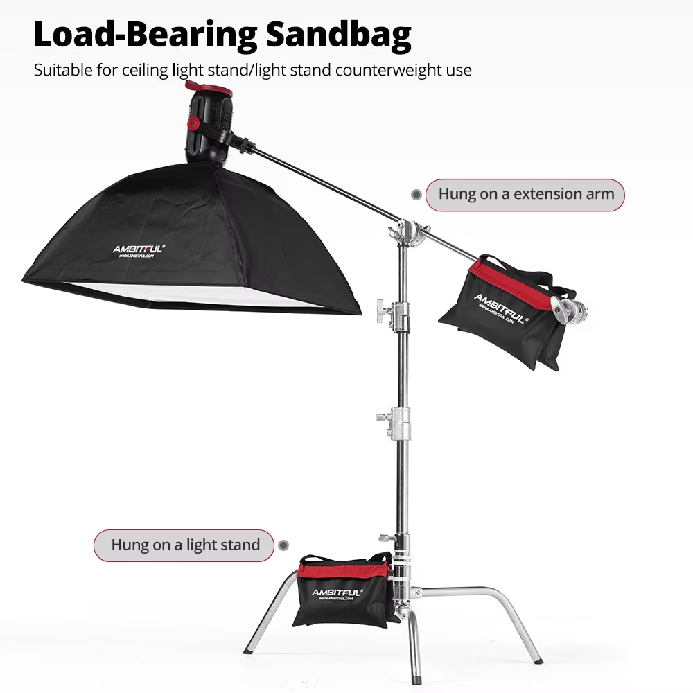 Ambitful 44x33cm Kantong Pasir - Light Stand Sandbag ulasan dan harga