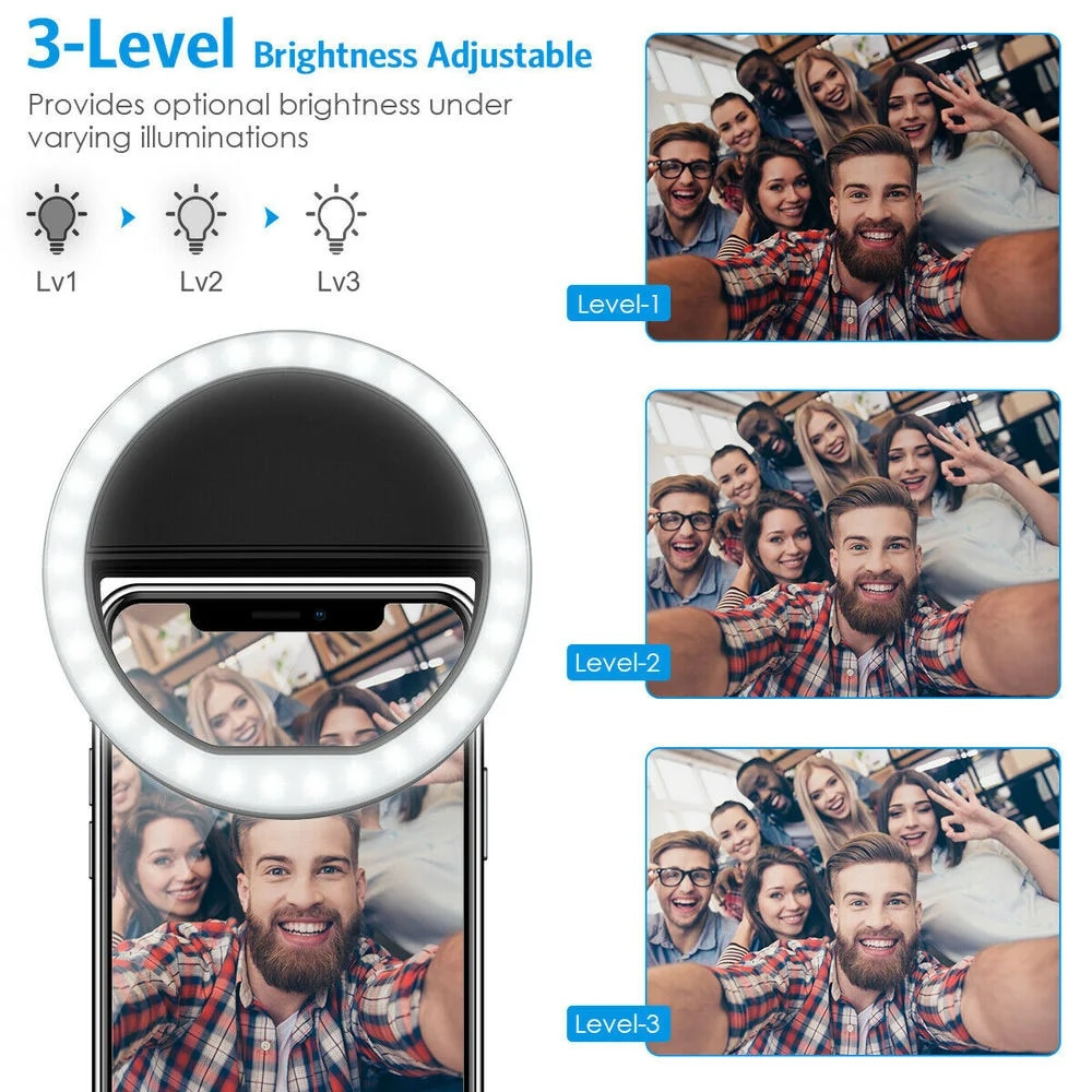 Lampu Selfie LED Isi Ulang USB - Photography Of Lighting ulasan dan harga