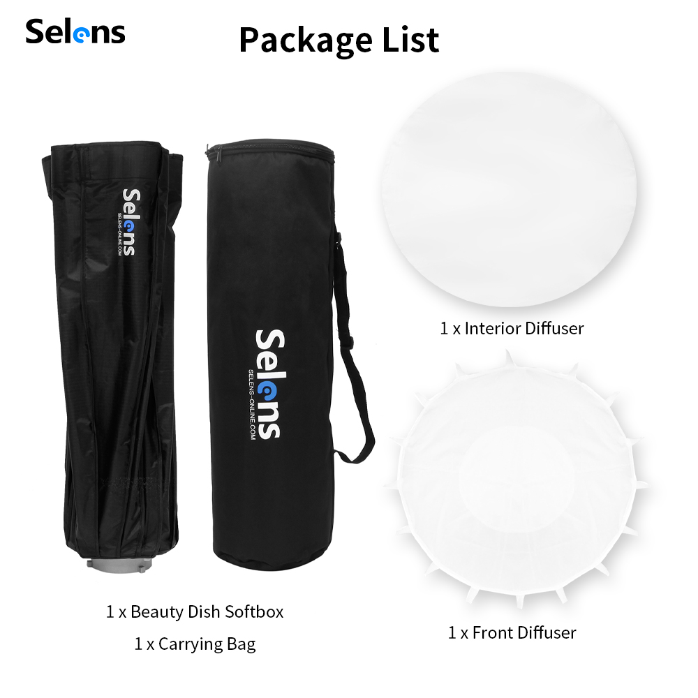 Selens 85Cm Payung Radar Softb - Beauty Dish 55Cm ulasan dan harga