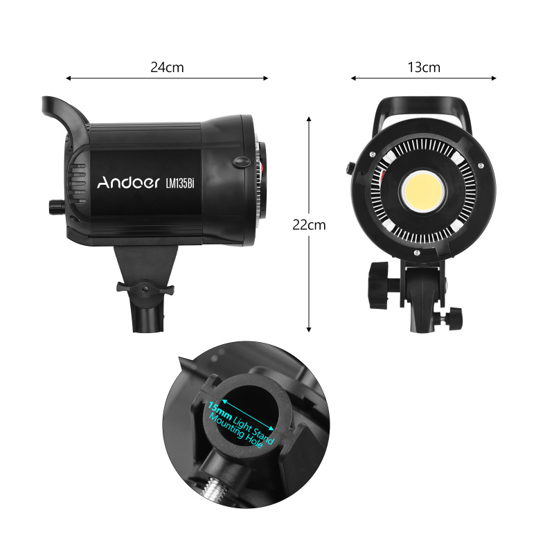 Andoer LM135Bi lampu fotografi - Photography Lighting Uk ulasan dan harga