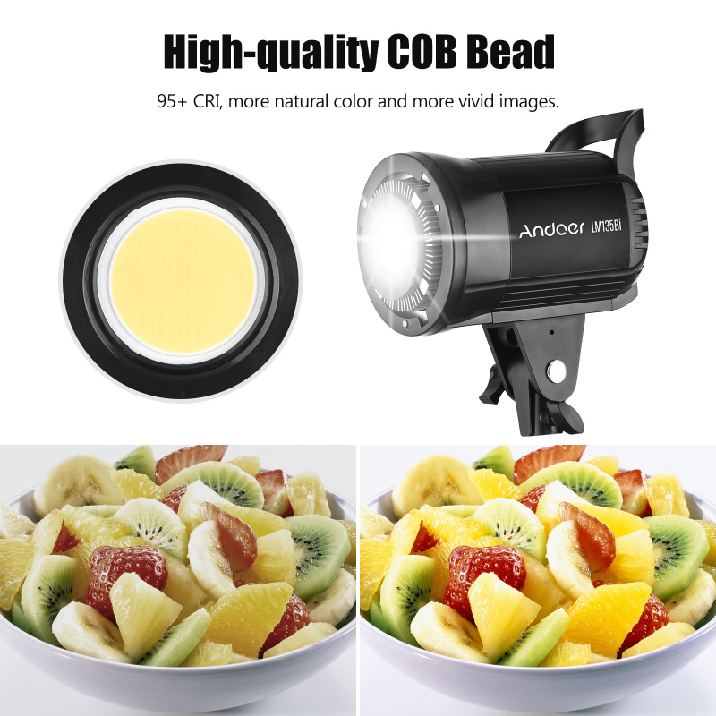 Andoer LM135Bi lampu fotografi - Photography Lighting Uk ulasan dan harga