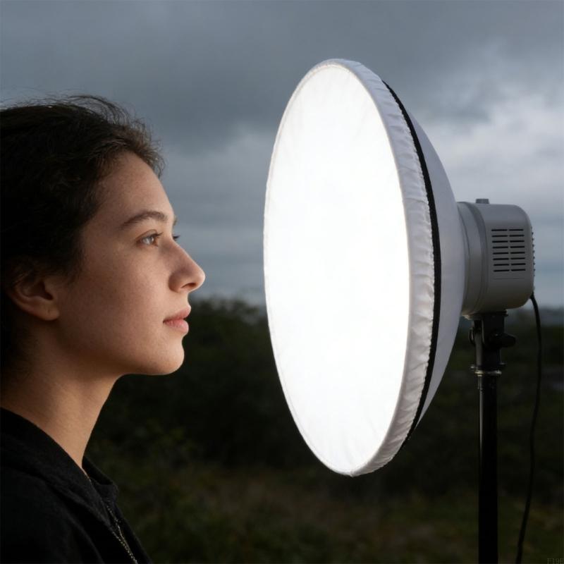 42Cm Kaus Lampu Reflektor Kain - Photography Lighting Beauty Dish ulasan dan harga