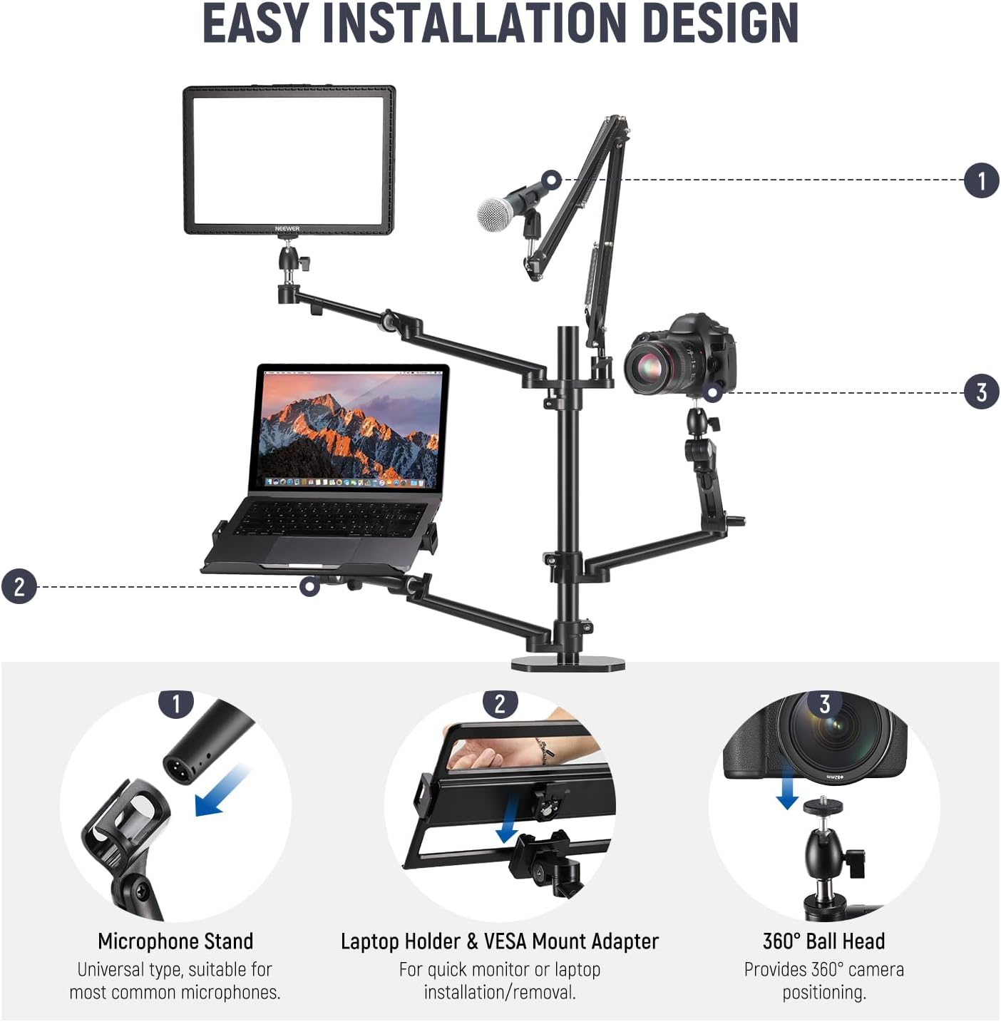 Rig Kamera Overhead untuk Meja - Photography Lighting Rig ulasan dan harga