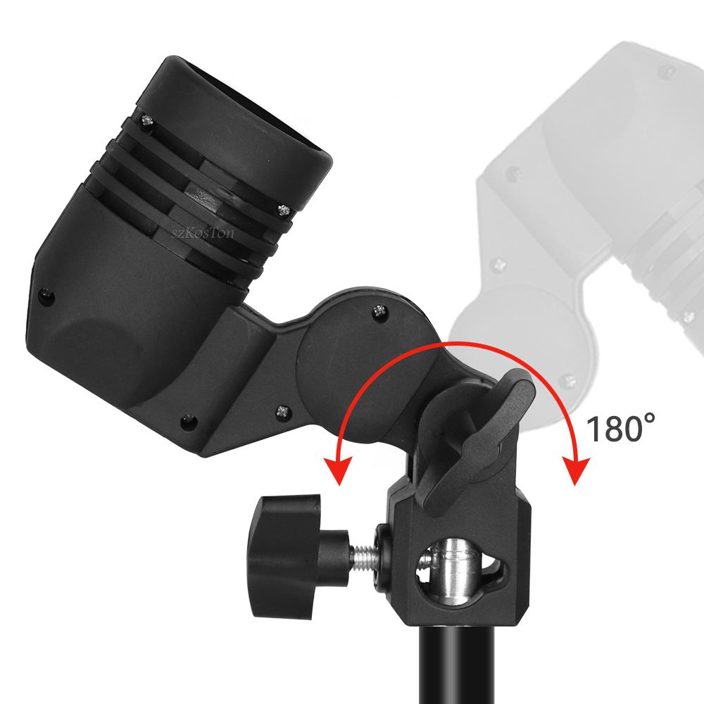Pemegang bohlam kepala tunggal - Photography Lighting With Umbrella ulasan dan harga