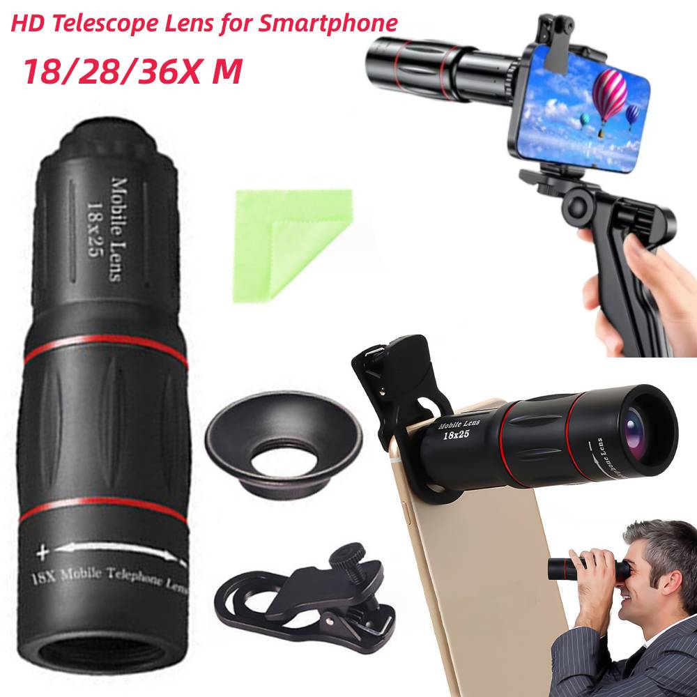 Lensa Telefoto HD 18/28/36X un - Lighting Effect In Photography ulasan dan harga