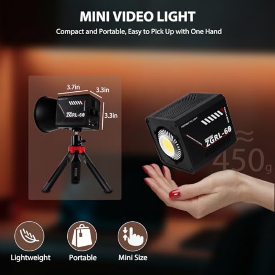 Lampu Video LED COB 60W Portab - Photography Lighting Portable ulasan dan harga