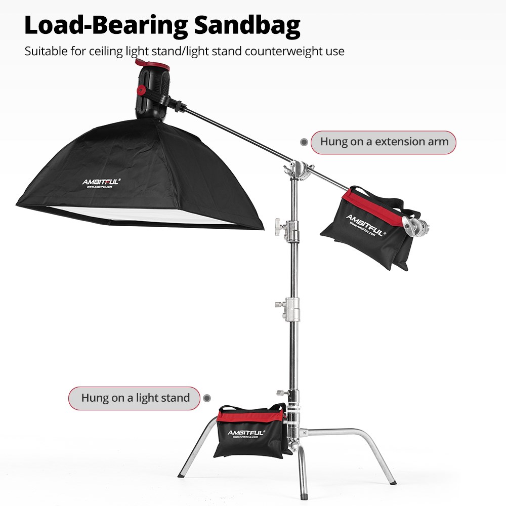 Ambitful 44x33cm Kantong Pasir - Light Stand Sandbag ulasan dan harga