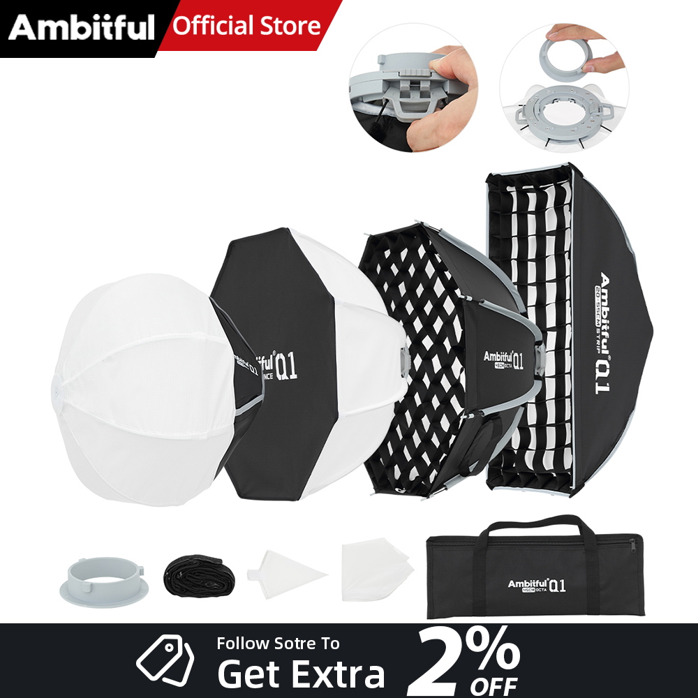 AMBITFUL Q1 Mini Bowens / GODO - Beauty Dish 55Cm ulasan dan harga