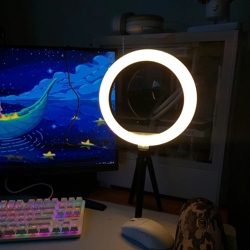 Lampu tembak 26 cm cincin lamp - Photography Lighting With Umbrella ulasan dan harga