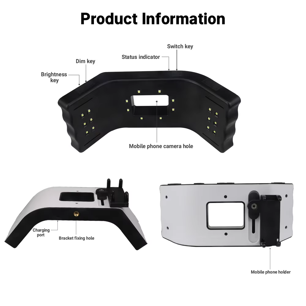Lampu Fotografi Gigi JUMTOP LE - Photography Lighting Lamp ulasan dan harga